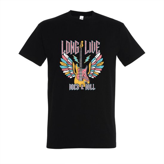 Long live Rock & Roll - Zwart T-shirt