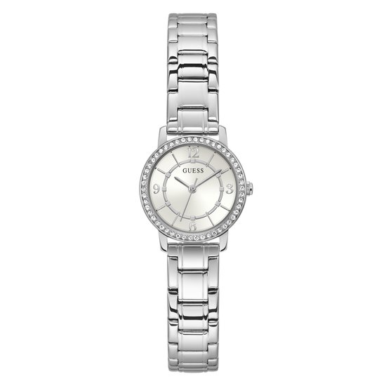 Guess Dames Horloge GW0468L1 Staal Quartz met Zilverkleurige