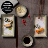 Sushi Serviesset – Borden en schalen voor sushi - Sushi Set – Sushi Kit – Serviesset