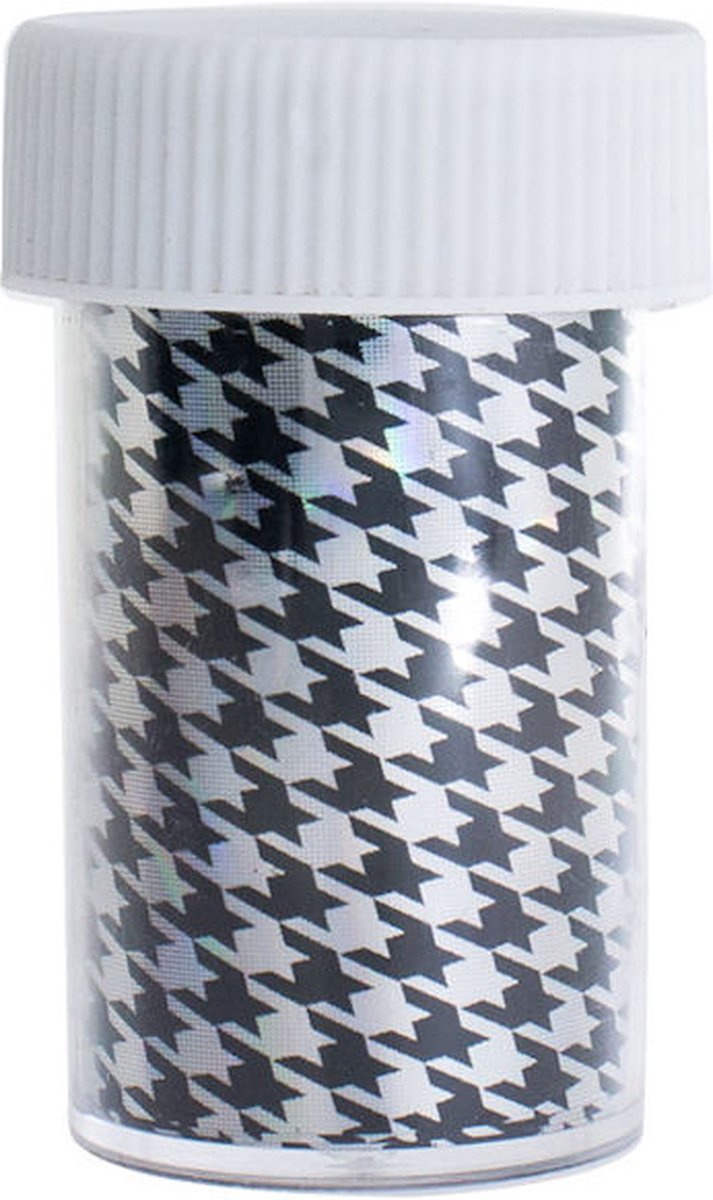 Goedkoopste DRM Transferfolie Nageldecoratie 100cm. Transparant Holografisch 8-22