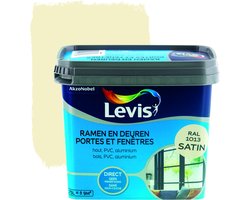 Levis Ramen en Deuren Verf - Satin - Oyster White (Ral 1013) - 0.75L