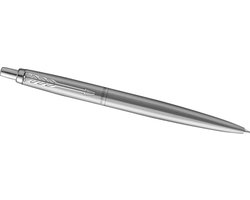 Parker Jotter XL balpen | Monochroom roestvrij staal | Medium punt | Blauwe inkt | Geschenkdoos