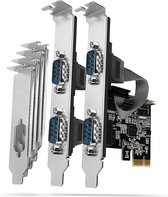 AXAGON PCEA-S4N PCIe Adapter chip ASIX AX99100 4x Serial Port + LP *PCIEM *DB9M