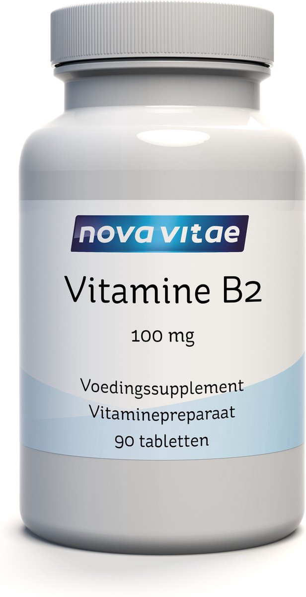 Goedkoopste Nova Vitae - Vitamine B2 - Riboflavine - 100 mg - 90 tabletten