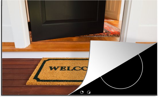 KitchenYeah® Inductie beschermer 80.2x52.2 cm - Een uitnodigende mat en voordeur naar aangepaste woning. - Kookplaataccessoires - Afdekplaat voor kookplaat - Inductiebeschermer - Inductiemat - Inductieplaat mat
