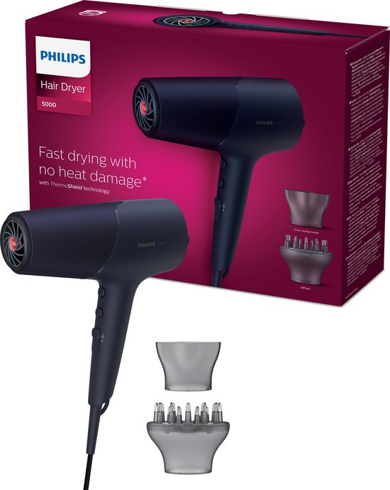 Philips 5000 series Sèche-cheveux, 2 300 W, technologie de protection  thermique | bol.com