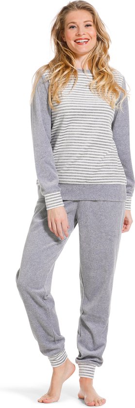 Pastunette - Grey Stripes - Pyjamaset - Grijs - Maat 50