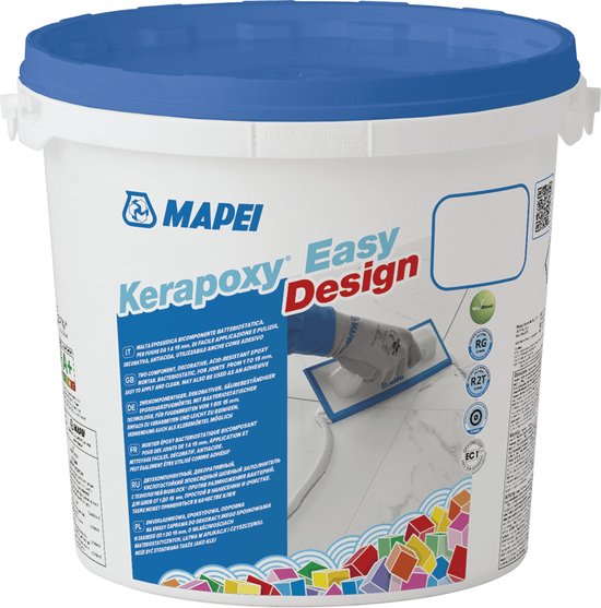 Foto: Mapei kerapoxy easy design voegmortel voor keramische tegels natuursteen kleur 100 white 3 kg