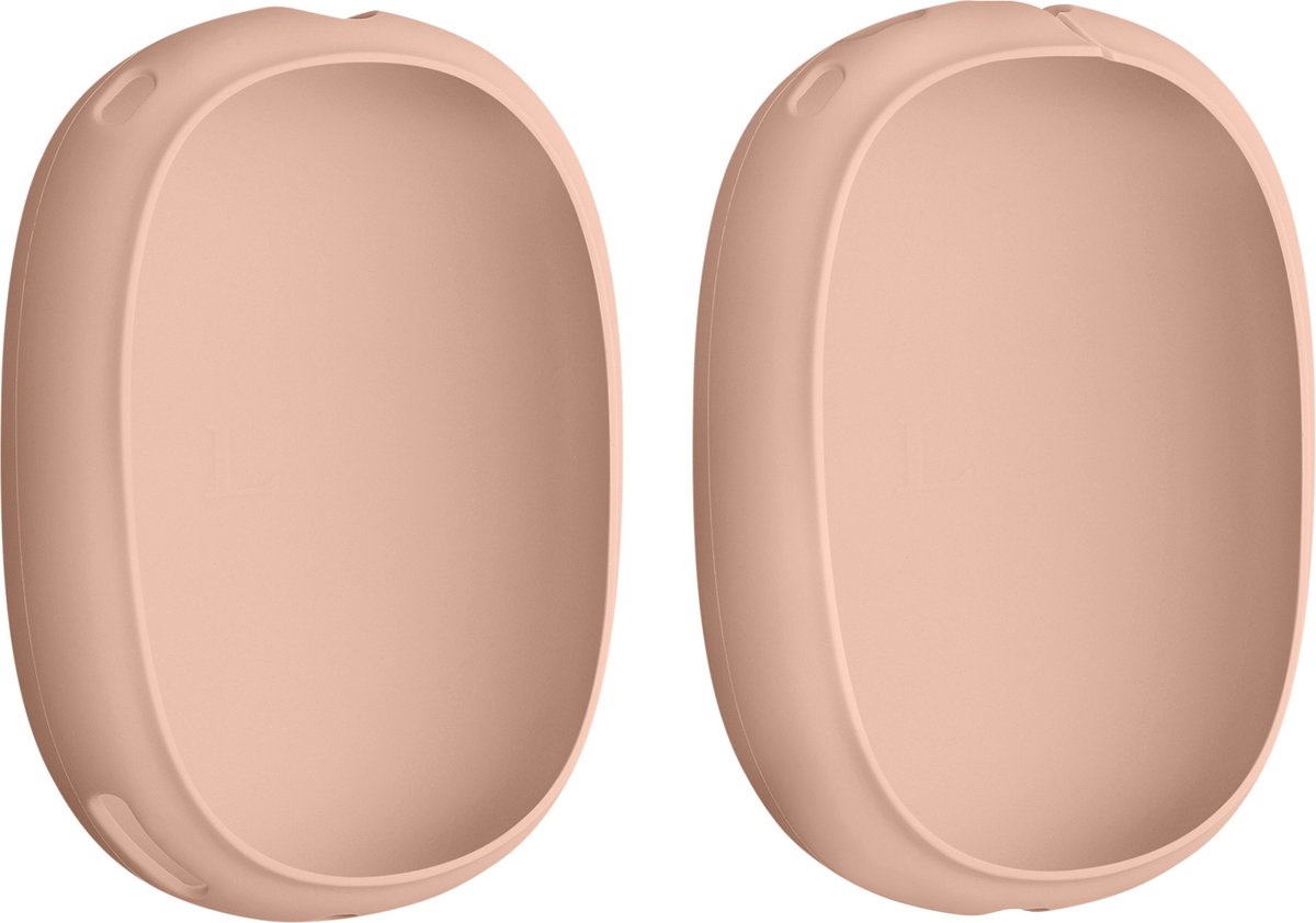 kwmobile 2x cover voor koptelefoon - Compatibel met Apple AirPods Max - Siliconen hoes voor hoofdtelefoon - In oudroze