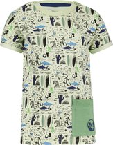 4PRESIDENT T-shirt jongens - Surf AOP - Maat 104