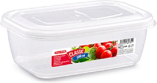 Forte Plastics Récipient frais congélateur et micro-ondes - 500 ml - plastique