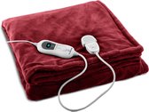 Klarstein XL Warmtedeken, 120 W elektrische deken met automatische uitschakeling, Knuffeldeken voor bed, bank & camping, Energiebesparend & wasbaar, Elektrische deken 180x130 cm