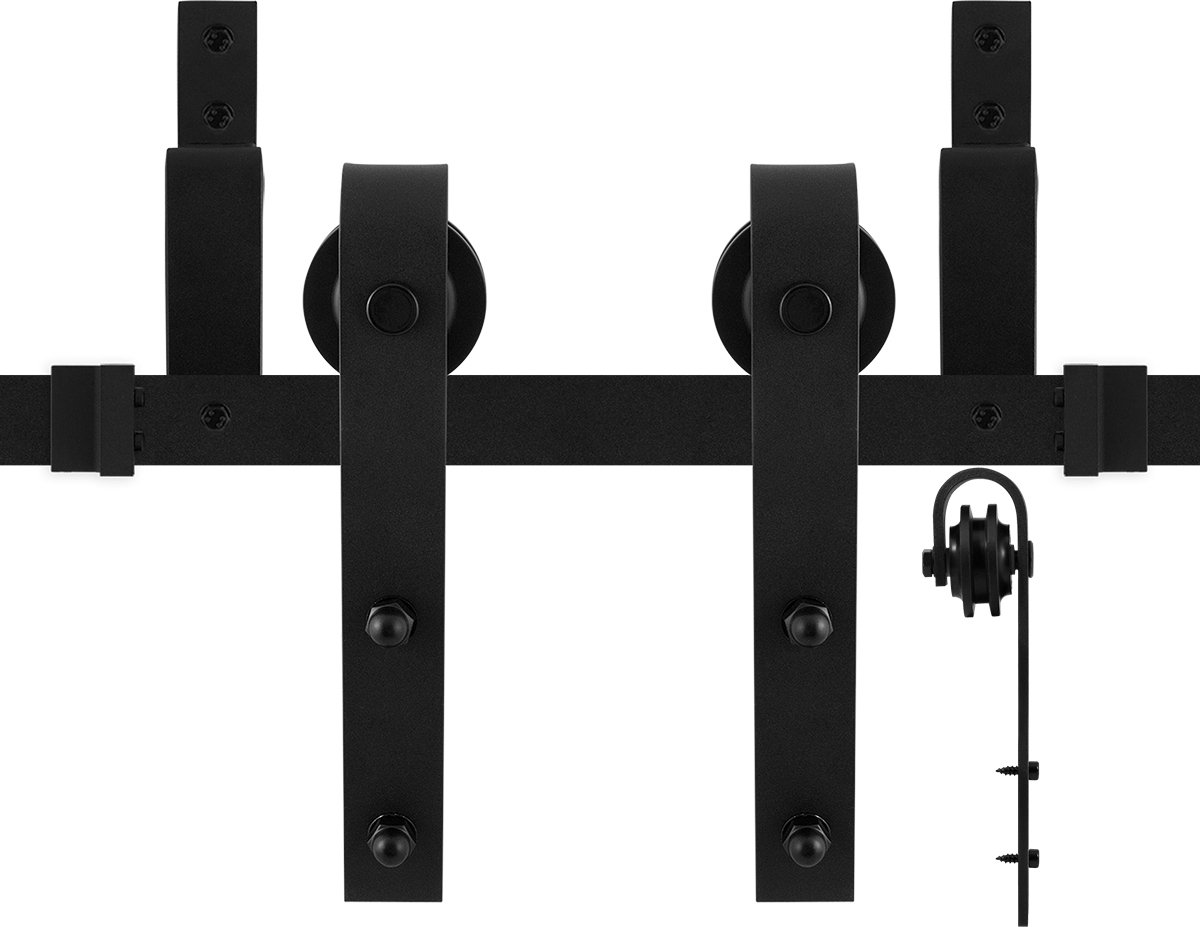 GPF Bouwbeslag schuifdeursysteem Lanka zwart dubbel 300 cm (2 x 150 cm)