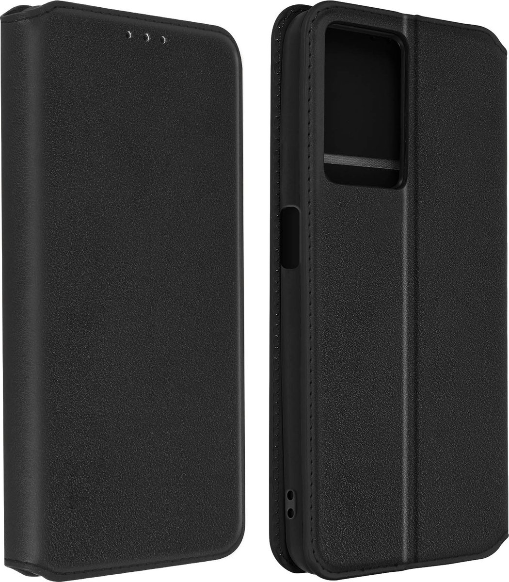 Foliohoes Geschikt voor Oppo A77 Portefeuille, Video Standaard – Zwart