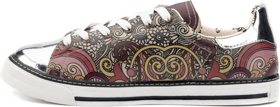 GOBY Laurens Sneakers – Handmade – Premium Kwaliteit – Mangala Print – Maat 35