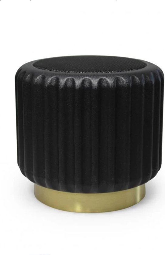 Atelier Pierre Dentelles speaker D13.5cm H12.5cm zwart - basis goud van Atelier Pierre — afbeelding 2