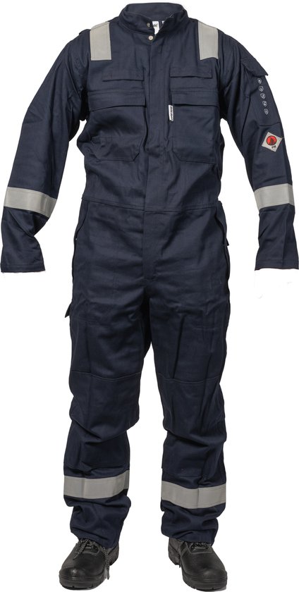 Vlam vertragende Antistatische Multinorm overall Striping 54