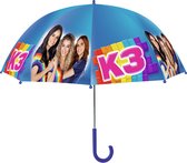 K3 Paraplu - Donkerblauwe regenboog paraplu 73 cm