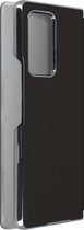 Hoesje Geschikt voor Samsung Z Fold 2 met transparante spiegelklep, ultradun zwart