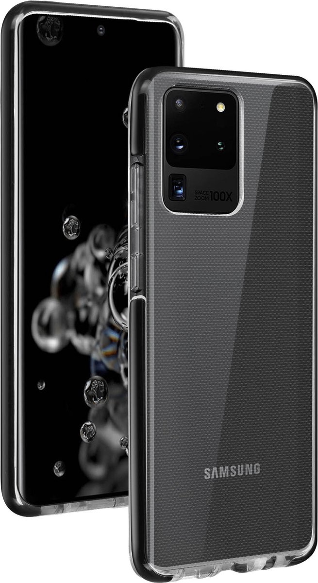 Hoesje Geschikt voor Samsung Galaxy S20 Ultra Soft Bumper Zwart Akashi