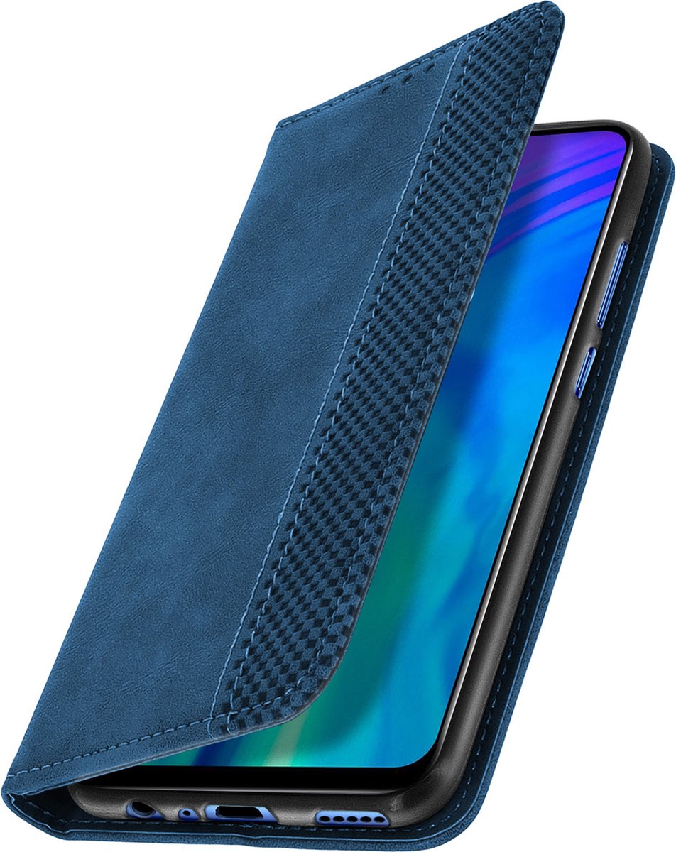 Geschikt voor Honor 20 Lite/ 20e Flip Wallet Video-ondersteuningsfunctie Blauw
