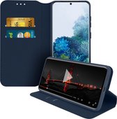 Hoes Geschikt voor Samsung Galaxy S20 klep portefeuille, video standaard blauw