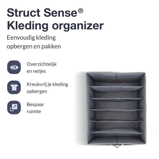 Organisateur de vêtements gris en tissu à 6 couches, pour un rangement sans plis.