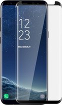 Geschikt voor Samsung Galaxy S8 Plus gebogen randen gehard glasfolie - zwarte omtrek