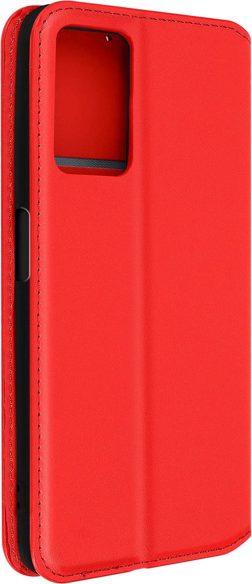 Hoes Geschikt voor Realme 9i/ Oppo A76/A96 klep portefeuille, video standaard rood