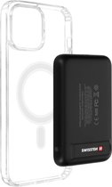Coque iPhone 11 Pro Transparente + Powerbank 5000 mAh Magsafe Swissten Zwart