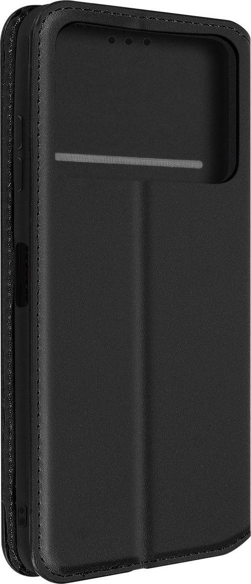 Hoes Geschikt voor Xiaomi Poco M4 Pro klep portefeuille, video standaard zwart