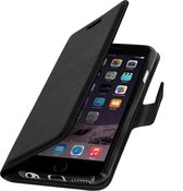 Cover Geschikt voor Apple iPhone 6/6S Flip Wallet Stand Video zwarte