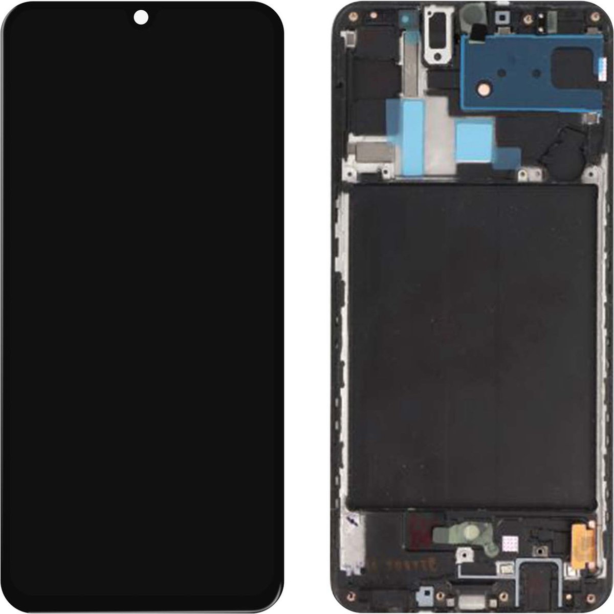 Compleet blok geschikt voor Samsung Galaxy A70 LCD-Touchscreen zwart