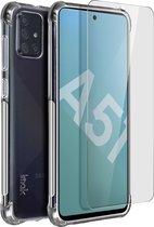 Geschikt voor Samsung Galaxy A51 Case en Impact Protection Flexibele Film Imak Transparant