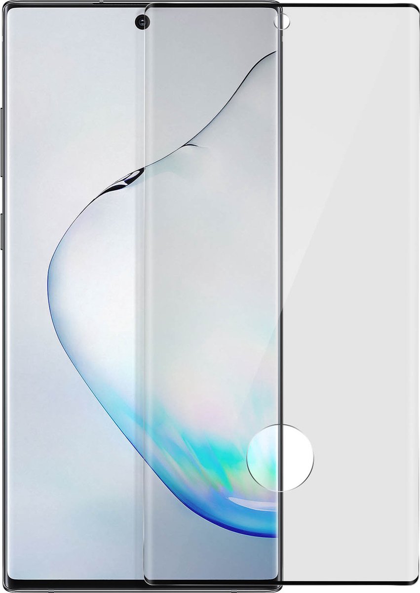 Gehard Glas Geschikt voor Samsung Galaxy Note 10 Plus 9H Anti-vlekken Zwart