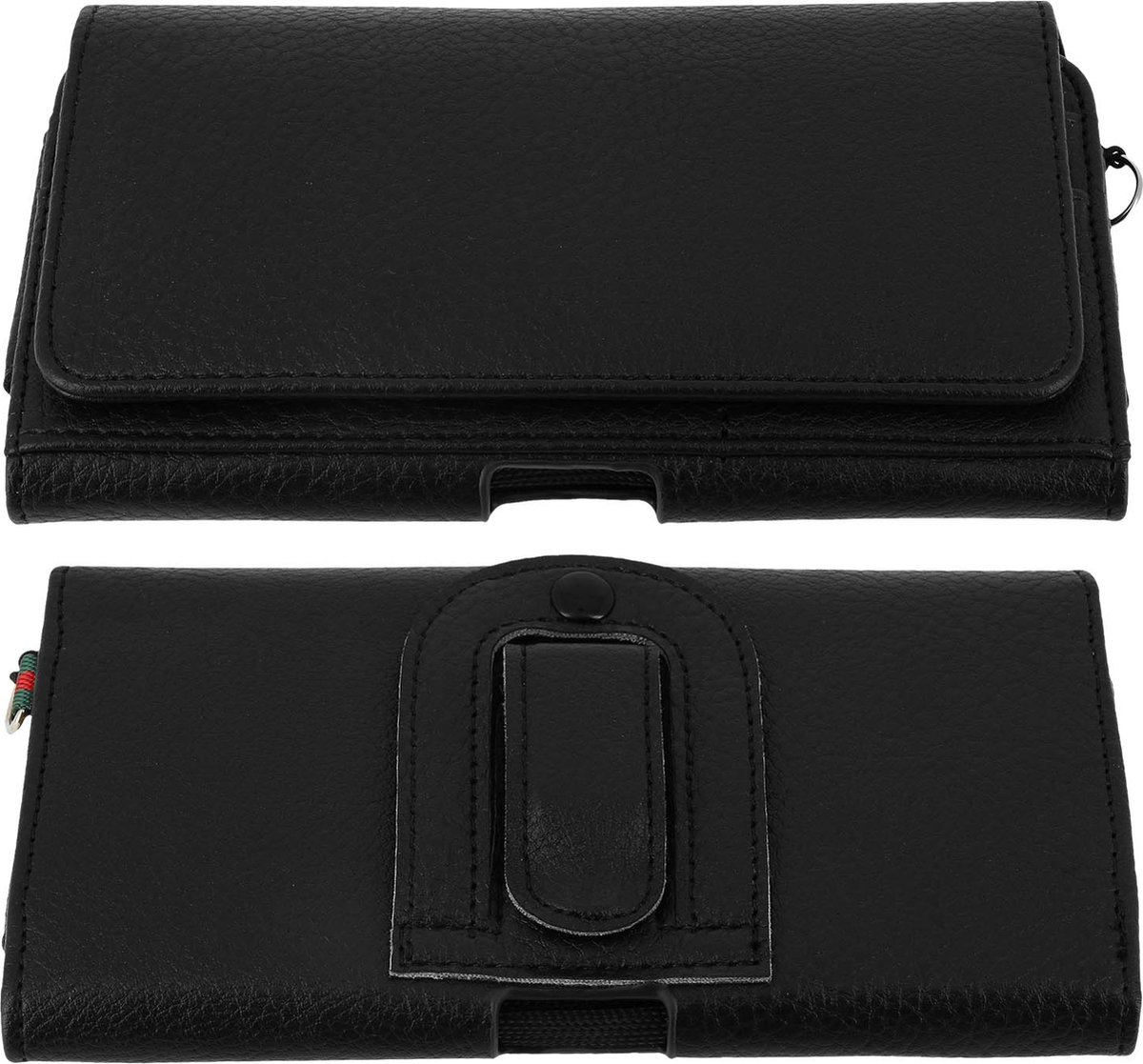 Avizar Riemtas met clip - kaarthouder riem voor 5,5 smartphone, Zwart