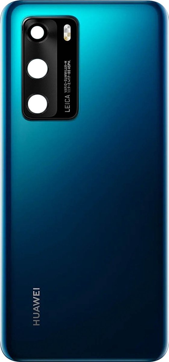 Huawei P40 Batterij Cover Origineel Huawei met lens Blauw