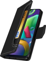 Geschikt voor Samsung M21/M31/M30s Wallet Case Video-ondersteuning zwart