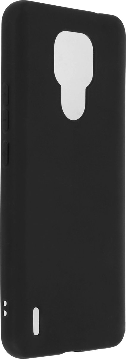 Case Geschikt voor Motorola Moto E7 Flexibel Zacht Schokbestendig Matafwerking – Zwart