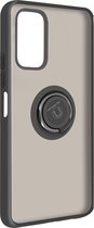 Geschikt voor Xiaomi Redmi 9T/Poco M3 Bi-materiaal Case Ring Video-Ondersteuning zwart