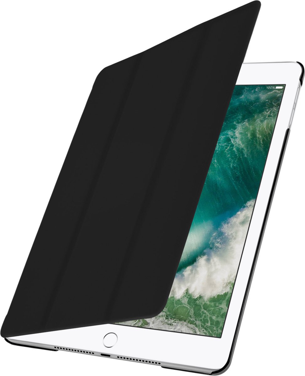 Avizar Foliohoes Geschikt voor iPad Air / iPad 9.7 / 5 Magnetische video-/toetsenbordhouder, zwart, Zwart