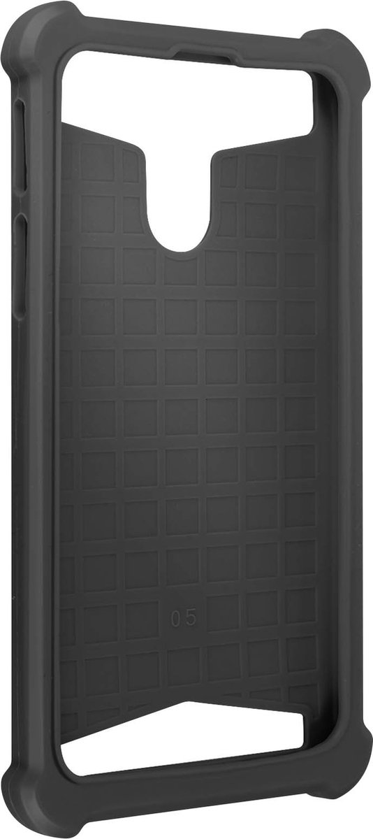 Avizar Hoes Schokbestendig universeel lederen hoesje voor 4,7 smartphone, Zwart