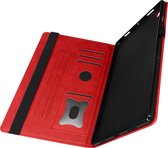 Geschikt voor Samsung Galaxy Tab A8 10.5 Folio Hoes Kaarthouder Video-standaarde rood