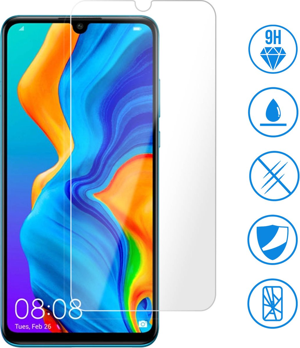 Blue Star, getemperd glas beschermende folie Geschikt voor Huawei P30 Lite / Honor 20S 9H hardheidsbescherming en anti-explosie - transparante omtrek, Transparant