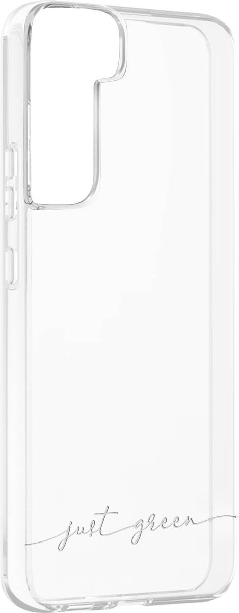 JUST GREEN, Hoesje Geschikt voor Samsung Galaxy S21 5G van Zacht TPU Model Infinia, Transparant