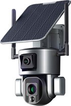DrPhone SolarX - 4G Sim - Caméra - 4K UHD - 8MP 3840X2160p - Zoom Optique 10X - Pan / Inclinaison - Énergie Solaire - Audio 2 Voies - Caméra de Sécurité