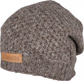 Shakaloha Gebreide Wollen Muts Heren & Dames Beanie Hat van schapenwol met polyester fleece voering - Blake Beanie LBrown Unisex - One Size Wintermuts.
