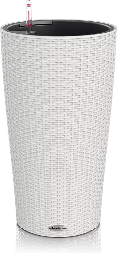 LECHUZA Balkonbak Cube Color Triple Kunststof All-in-One Set beige 14 x 40 x 13,5 cm kopen