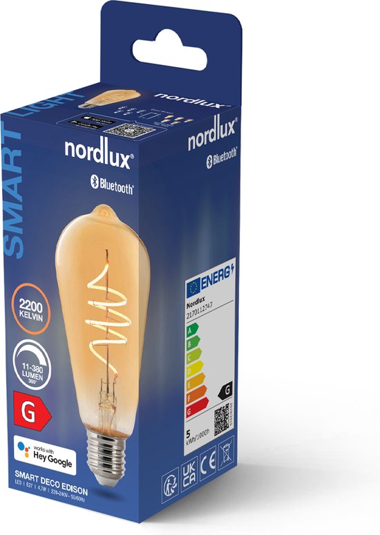 Nordlux - SMART Edison Deco - E27 - 4,7W - 2200K