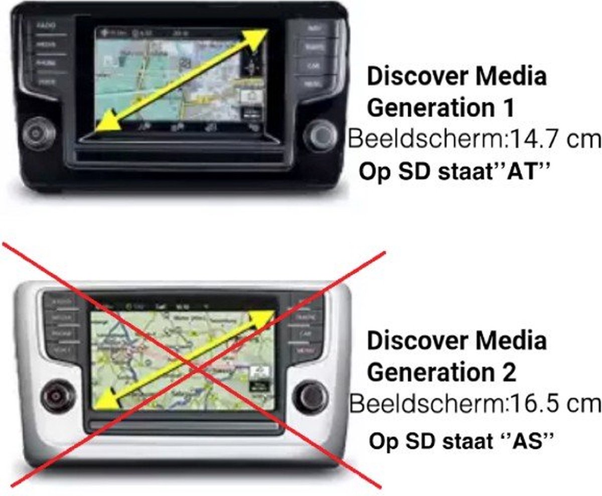 Discover Media Gen 1 Update Here VW Discover Media MIB1 AT 20/21 - Europa 1 (V15) Navigatie SD-kaart update -... | bol.com